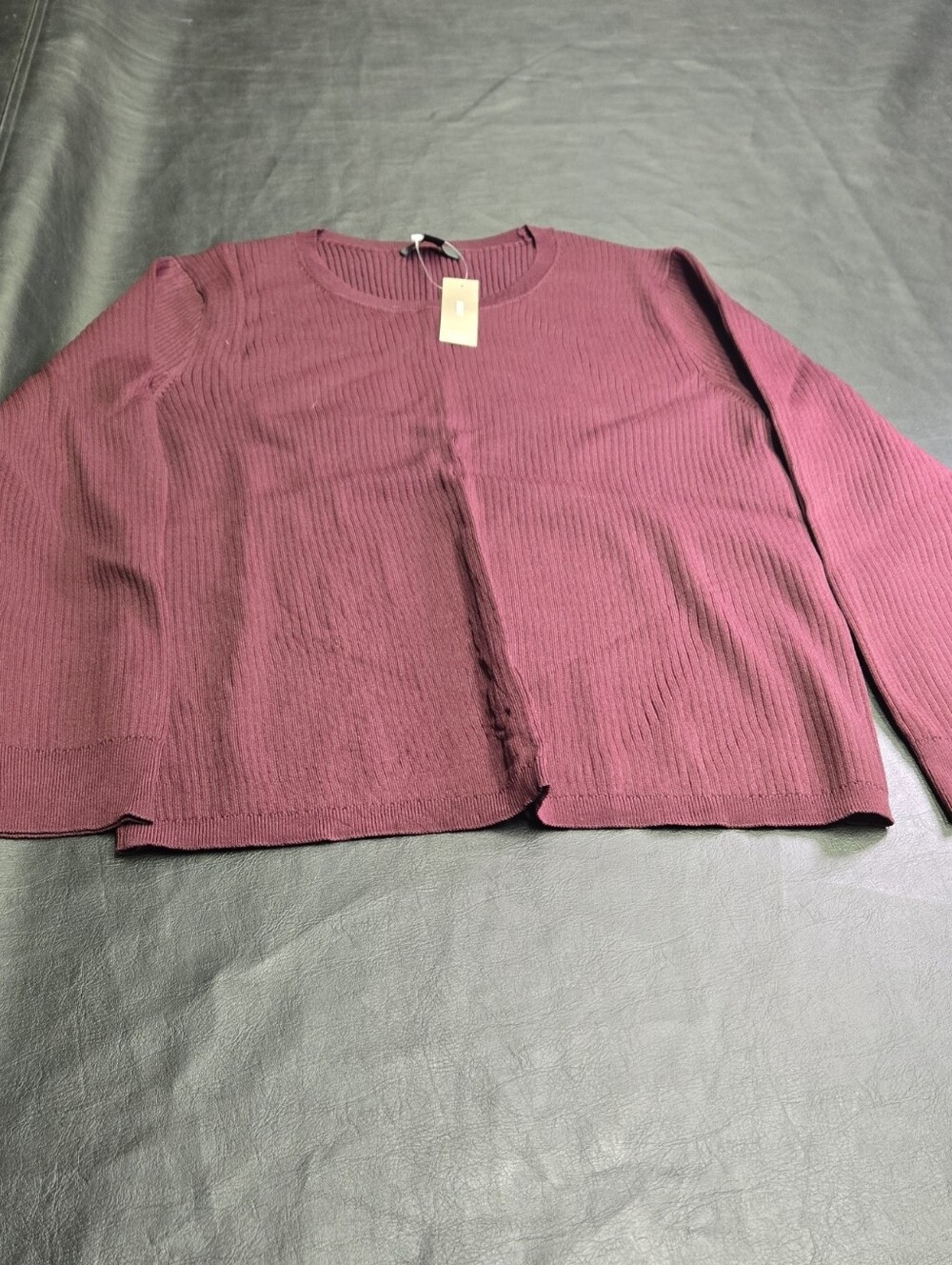 J. Crew Women's Scoop Neck Sweater in Plum Added Photo With Fabric Type